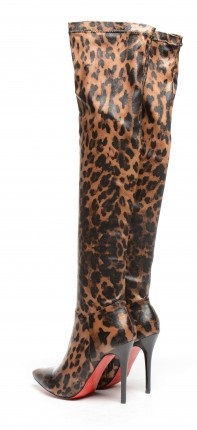 cizme leopard peste genunchi
