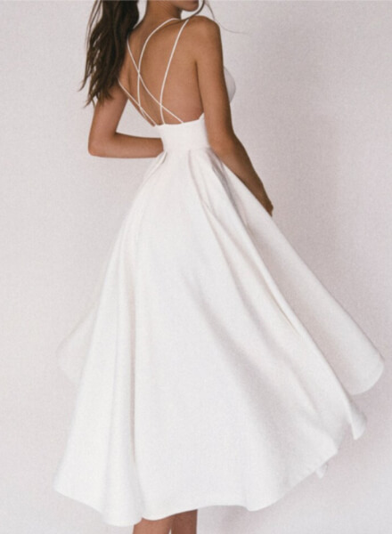 rochie eleganta alba de nunta