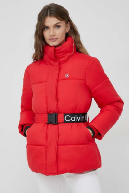 geaca de iarna dama rosie Calvin Klein