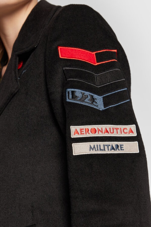 palton negru dama Aeronautica Militare de firma