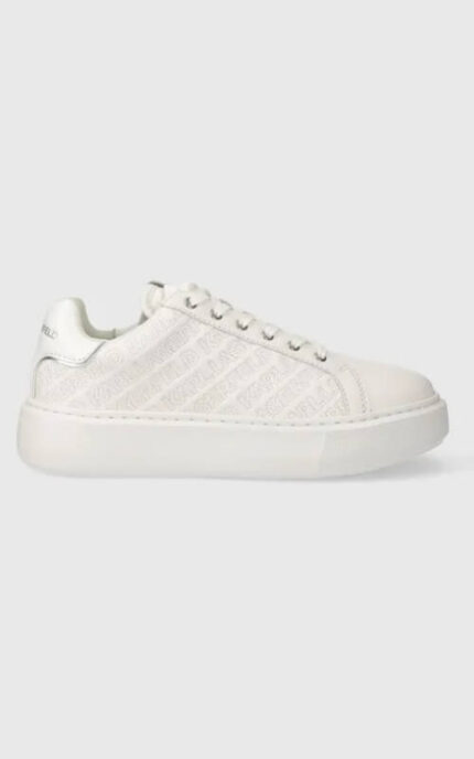 sneakers alb casual din piele Karl Lagerfeld