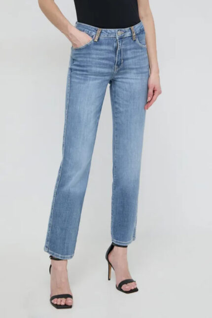 jeansi Guess femei cu fason straight