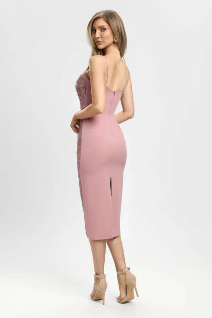 rochie conica sexy cu broderie