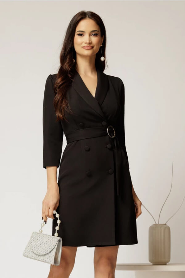 rochie neagra stil sacou rochie neagra stil sacou