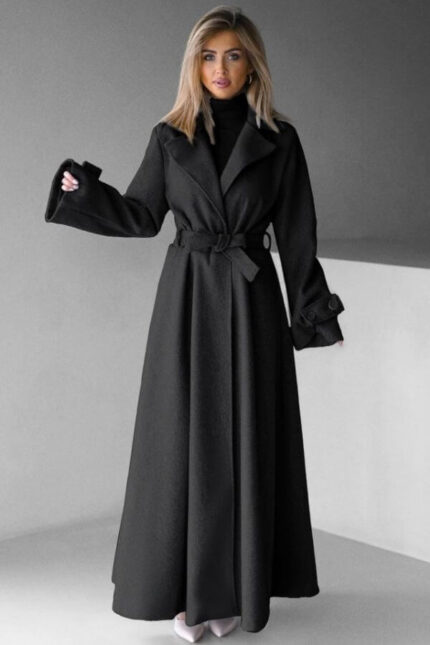 palton iarna oversize falduri