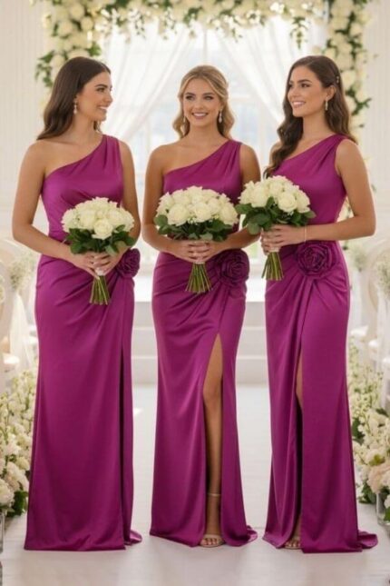 set made in italia rochie satinata domnisoara onoare