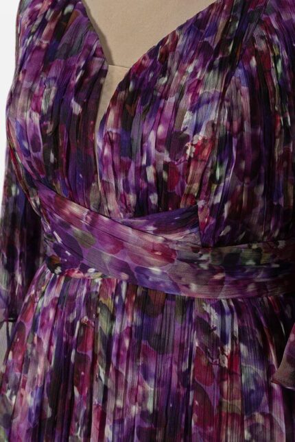 rochie cu fusta plisata matase