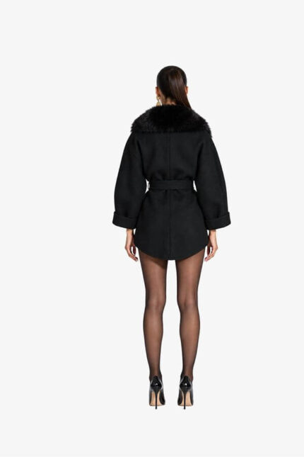 jacheta neagra abanos din casmir