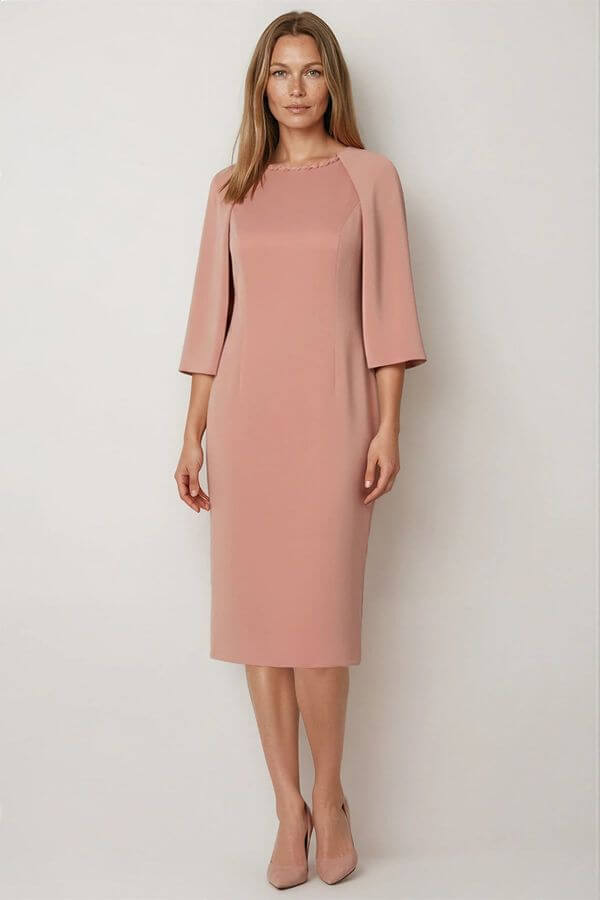 rochie feminina roz maneci evazate rochie feminina roz maneci evazate