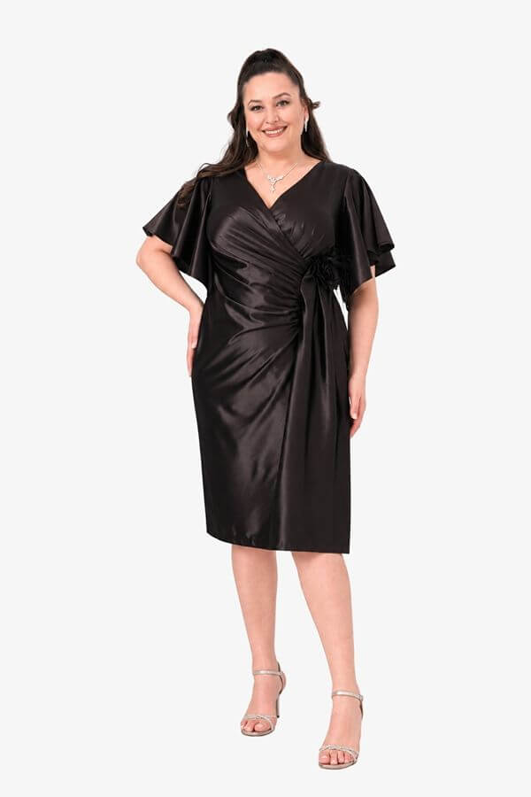 rochie midi roz lila femei plinuțe rochie midi roz lila femei plinuțe