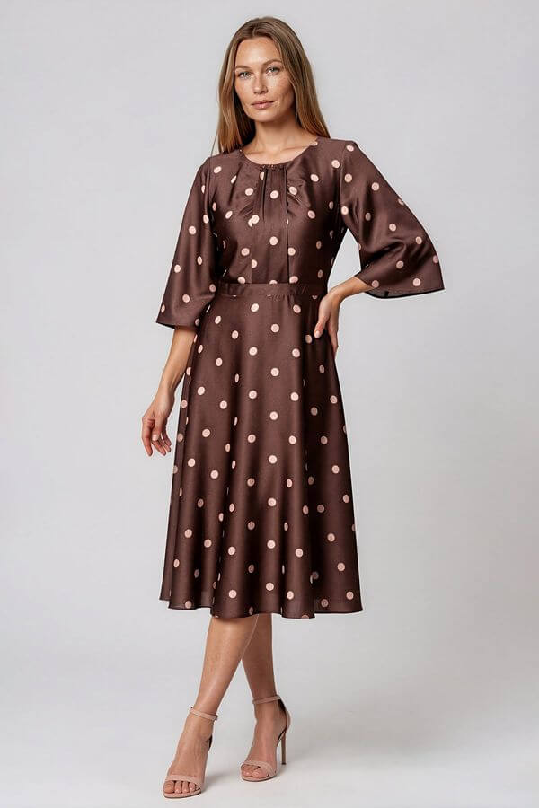 rochie midi cu maneci trei sferturi rochie midi cu maneci trei sferturi
