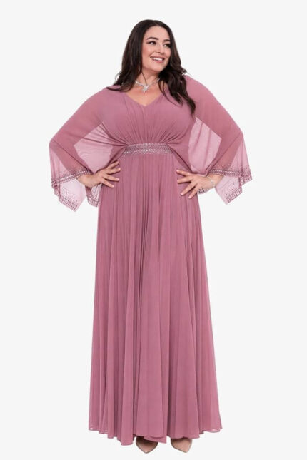 rochie lunga plus size de seara