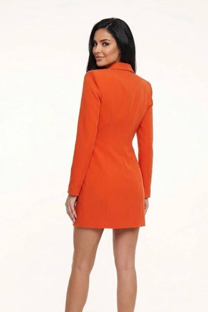 rochie sacou cambrata cu buzunare