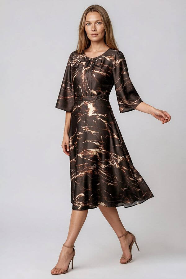 rochie satin negru imprimeu floral rochie satin negru imprimeu floral